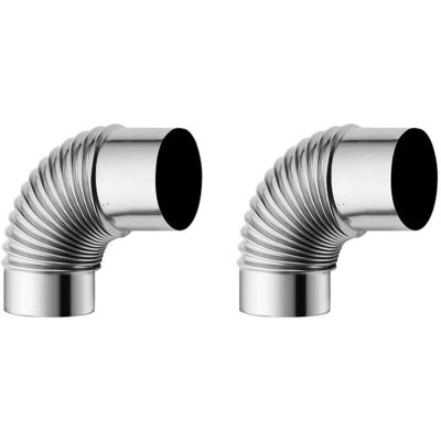 OEM 60mm En Acier Inoxydable Poêle À Bois Cheminée, Adaptateur De Tuyau Coude De Conduit De Conduit De Conduit De Conduit De Conduit De Cheminée Flexible, Tuyau De Cheminée Étendu, Camping En Plein(2pcs) - Publicité OEM 60mm En Acier Inoxydable Poêle À Bois Cheminée, Adaptateur De Tuyau Coude De Conduit De Conduit De Conduit De Conduit De Conduit De Cheminée Flexible, Tuyau De Cheminée Étendu, Camping En Plein(2pcs) - Publicité
