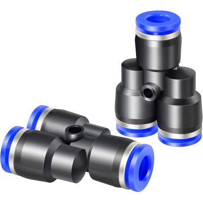 GRASSLIN Lot De 2 Raccords En Plastique Y 6mm, Connecteur Push Fit 3 Voies, Pour Tube Pu Pa Pe Pvc - Publicité GRASSLIN Lot De 2 Raccords En Plastique Y 6mm, Connecteur Push Fit 3 Voies, Pour Tube Pu Pa Pe Pvc - Publicité