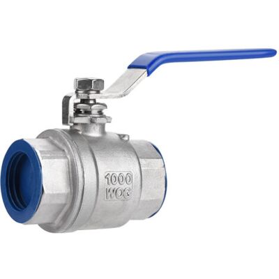 ABYSSE Vanne À Bille Femelle À Passage Intégral En Deux Parties En Acier Inoxydable 304, Filetage Npt 3/4 - Publicité ABYSSE Vanne À Bille Femelle À Passage Intégral En Deux Parties En Acier Inoxydable 304, Filetage Npt 3/4 - Publicité