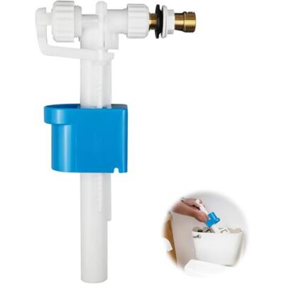 SCORPIO Vanne Flotteur Chasse D'Eau Wc Pour Chasse D'Eau G3/8" Et G1/2", Mecanisme Robinet Chasse D'Eau Wc Réglable,raccord D'Alimentation Latéral,quantité D'Eau Réglable - Publicité SCORPIO Vanne Flotteur Chasse D'Eau Wc Pour Chasse D'Eau G3/8" Et G1/2", Mecanisme Robinet Chasse D'Eau Wc Réglable,raccord D'Alimentation Latéral,quantité D'Eau Réglable - Publicité