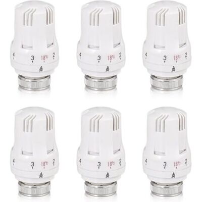 SCORPIO Tête Thermostatique Radiateur M30 X 1,5 – Lot De 6 Pièces – Régulation Automatique De Température – Protection Anti-gel - Publicité SCORPIO Tête Thermostatique Radiateur M30 X 1,5 – Lot De 6 Pièces – Régulation Automatique De Température – Protection Anti-gel - Publicité