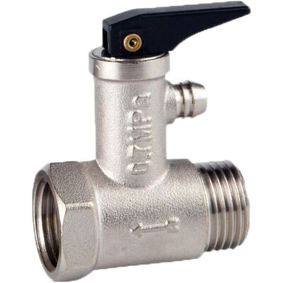 Melissa Aougo – Valve De Sécurité En Laiton Nickelé 0,7 Mpa – Filetage Extérieur 1/2' – Dispositif Anti-retour Pour Chauffe-eau – Protection Contre Surpression - Publicité Melissa Aougo – Valve De Sécurité En Laiton Nickelé 0,7 Mpa – Filetage Extérieur 1/2' – Dispositif Anti-retour Pour Chauffe-eau – Protection Contre Surpression - Publicité
