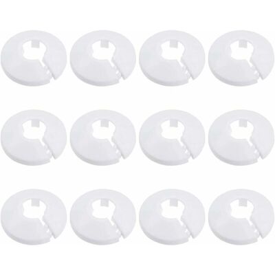 OEM 12 Pcs Cache Tuyau, Cache Tuyau Plomberie Collier Radiateur, Manchon Radiateur Pour Tuyau Rosace Ronde Blanche Diamètre De 15 Mm (blanc) - Publicité OEM 12 Pcs Cache Tuyau, Cache Tuyau Plomberie Collier Radiateur, Manchon Radiateur Pour Tuyau Rosace Ronde Blanche Diamètre De 15 Mm (blanc) - Publicité