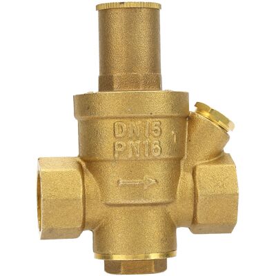 SJLERST Régulateur De Pression D'Eau Réglable En Laiton, Filetage De Vanne Dn15 1/2" 1 Pièce - Publicité SJLERST Régulateur De Pression D'Eau Réglable En Laiton, Filetage De Vanne Dn15 1/2" 1 Pièce - Publicité