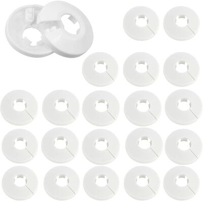 OEM Lot De 30 Cache-tuyaux En Plastique Blanc – Diamètre 16 Mm Pour Tuyaux De 15 Mm – Solution Esthétique Pour Dissimuler Tuyaux De Radiateur - Publicité OEM Lot De 30 Cache-tuyaux En Plastique Blanc – Diamètre 16 Mm Pour Tuyaux De 15 Mm – Solution Esthétique Pour Dissimuler Tuyaux De Radiateur - Publicité