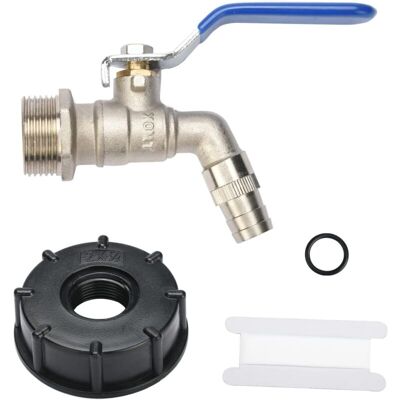 Scotch Aiperq Drado Adaptateur De Réservoir Ibc 3/4", Robinet Cuve Adaptateur, Raccord Robinet En Laiton Adaptateur Pour Réservoir De Stockage D'Eau Et Raccord De Tuyau Métallique - Publicité Scotch Aiperq Drado Adaptateur De Réservoir Ibc 3/4", Robinet Cuve Adaptateur, Raccord Robinet En Laiton Adaptateur Pour Réservoir De Stockage D'Eau Et Raccord De Tuyau Métallique - Publicité