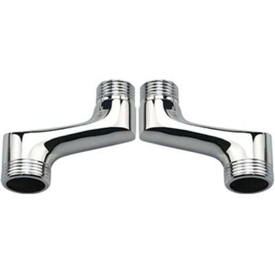 SCORPIO Raccord De Douche Coudé De Comptoir 2 Pièces – Réducteur En Laiton – Bras Pivotant Réglable – Connexion Décalée G3/4 À G1/2 – Chrome - Publicité SCORPIO Raccord De Douche Coudé De Comptoir 2 Pièces – Réducteur En Laiton – Bras Pivotant Réglable – Connexion Décalée G3/4 À G1/2 – Chrome - Publicité
