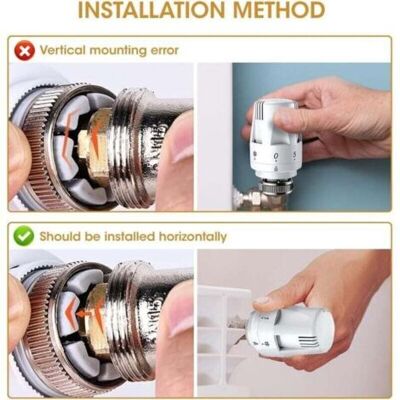 Nalookamic Lot De 4 Tête Thermostatique, Robinet Thermostatique Radiateur, Tete Thermostatique Radiateur, Valve De Radiateur Thermostatique M30 X 1,5, - Publicité Nalookamic Lot De 4 Tête Thermostatique, Robinet Thermostatique Radiateur, Tete Thermostatique Radiateur, Valve De Radiateur Thermostatique M30 X 1,5, - Publicité