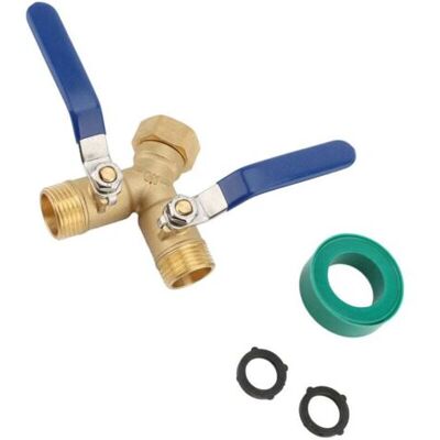 ABYSSE Distributeur De Tuyau D'Arrosage Robuste À 2 Voies, Distributeur De Tuyau D'Arrosage En Laiton, Distributeur De Tuyau En Laiton, Adaptateur De Robinet De Tuyau D'Arrosage À Filetage Ght De 3/4 - Publicité ABYSSE Distributeur De Tuyau D'Arrosage Robuste À 2 Voies, Distributeur De Tuyau D'Arrosage En Laiton, Distributeur De Tuyau En Laiton, Adaptateur De Robinet De Tuyau D'Arrosage À Filetage Ght De 3/4 - Publicité