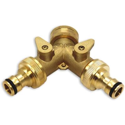 Scotch Distributeur En Y Distributeur D'Eau En Laiton De 3/4 Pouce, Distributeur De Raccordement D'Eau À 2 Voies Accessoires De Réservoir Ibc, Robinet De Sortie Ibc Pour Mégot D'Eau Pour Deux Tuyaux D'Entrée - Publicité Scotch Distributeur En Y Distributeur D'Eau En Laiton De 3/4 Pouce, Distributeur De Raccordement D'Eau À 2 Voies Accessoires De Réservoir Ibc, Robinet De Sortie Ibc Pour Mégot D'Eau Pour Deux Tuyaux D'Entrée - Publicité