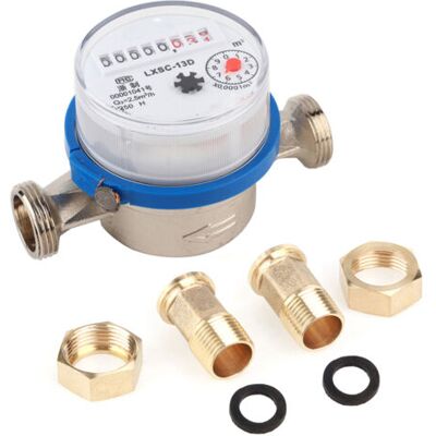 ABYSSE Compteur D'Eau Froide En Plastique De 15 Mm (1/2 - Publicité ABYSSE Compteur D'Eau Froide En Plastique De 15 Mm (1/2 - Publicité