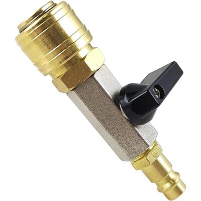 GRASSLIN 1 Robinet D'Arrêt,métal,raccord Rapide 1/4 Pouce,buse 7.2 Dn,air Comprimé,compresseur - Publicité GRASSLIN 1 Robinet D'Arrêt,métal,raccord Rapide 1/4 Pouce,buse 7.2 Dn,air Comprimé,compresseur - Publicité