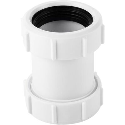 SCORPIO Connecteur De Tuyau Droit En Pvc 40 Mm Raccord À Compression Pour Tuyau D'Évacuation De Baignoire 1,27 Cm (lot De 1) - Publicité SCORPIO Connecteur De Tuyau Droit En Pvc 40 Mm Raccord À Compression Pour Tuyau D'Évacuation De Baignoire 1,27 Cm (lot De 1) - Publicité