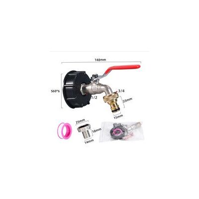 OEM Adaptateur De Robinet Pour Réservoir De 1000 L, Robinet Universel Pour Raccord De Tuyau De 1/2 Pouce, Vanne De Sortie À Bille Pour Grv, Adaptateur De Robinet Pour Tuyau - Publicité OEM Adaptateur De Robinet Pour Réservoir De 1000 L, Robinet Universel Pour Raccord De Tuyau De 1/2 Pouce, Vanne De Sortie À Bille Pour Grv, Adaptateur De Robinet Pour Tuyau - Publicité