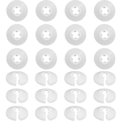 KOMIRO Lot De 30 Cache-tuyaux Pour Radiateur, Pour Chauffage, Plomberie, Toilettes, Rosaces En Plastique, Colliers De Serrage Et Tuyaux D'Évacuation, Cache-trou Mural, Sol - Publicité KOMIRO Lot De 30 Cache-tuyaux Pour Radiateur, Pour Chauffage, Plomberie, Toilettes, Rosaces En Plastique, Colliers De Serrage Et Tuyaux D'Évacuation, Cache-trou Mural, Sol - Publicité