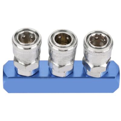 ABYSSE Raccord Rapide Pneumatique Femelle 12 Mm Pour Tuyau D'Air, Filetage Pt1/4 (3 Voies) - Publicité ABYSSE Raccord Rapide Pneumatique Femelle 12 Mm Pour Tuyau D'Air, Filetage Pt1/4 (3 Voies) - Publicité
