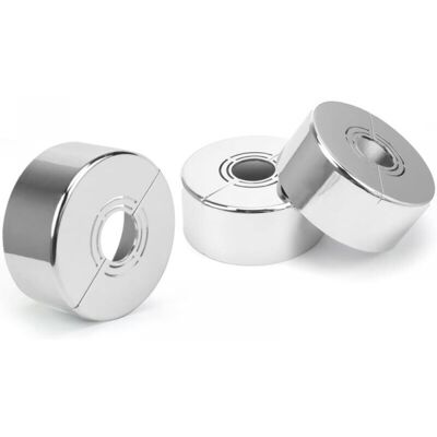 FOGSHIELD 3 Pièces Rosace Robinet, Rosace Mitigeur Douche, 3 Tailles En 1, Cache Tuyau Radiateur Convient Pour Diamètre De 20mm / 25mm / 33mm, Utilisé Pour Décoration De Robinets - Publicité FOGSHIELD 3 Pièces Rosace Robinet, Rosace Mitigeur Douche, 3 Tailles En 1, Cache Tuyau Radiateur Convient Pour Diamètre De 20mm / 25mm / 33mm, Utilisé Pour Décoration De Robinets - Publicité
