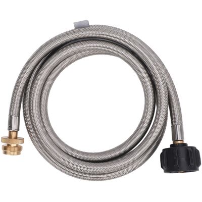 WEYTOLL Adaptateur De Tuyau De Gaz De 5 Pieds En Acier Inoxydable, Rallonge De 1 À 20lbs Pour Chauffage Buddy - Publicité WEYTOLL Adaptateur De Tuyau De Gaz De 5 Pieds En Acier Inoxydable, Rallonge De 1 À 20lbs Pour Chauffage Buddy - Publicité