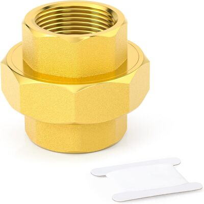 GRASSLIN 1 Pièce Raccord, Filetage Bsp 1/2", Laiton, Adaptateur Femelle, Tuyauterie - Publicité GRASSLIN 1 Pièce Raccord, Filetage Bsp 1/2", Laiton, Adaptateur Femelle, Tuyauterie - Publicité
