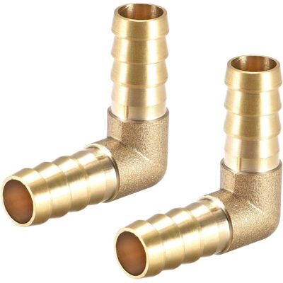 Melissa 12mm Barbelé Laiton Tuyau Raccord 90 Degré Coude Tuyau Connecteur Coupleur Tuyau Adaptateur 2pcs - Publicité Melissa 12mm Barbelé Laiton Tuyau Raccord 90 Degré Coude Tuyau Connecteur Coupleur Tuyau Adaptateur 2pcs - Publicité