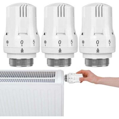 STAKMANN Tête Thermostatique Vanne Radiateur 3 Pièces M30 X 1,5 Rechange Évier Cuisine Wc Salle De Bain - Publicité STAKMANN Tête Thermostatique Vanne Radiateur 3 Pièces M30 X 1,5 Rechange Évier Cuisine Wc Salle De Bain - Publicité