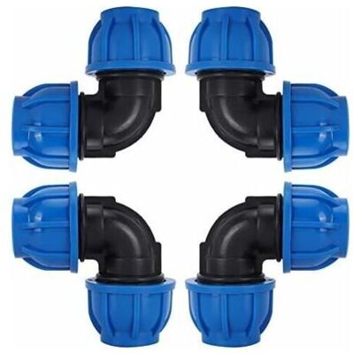 ABYSSE Pe 25 Coude Plastique Égal Pour Tuyau Polyéthylène Tuyau Ø 25,tuyau D'Eau Coude Connecteur En Pe Plastique Raccord Rapide Accessoires Pour Purificateurs D'Eau Potable(ø 25) - Publicité ABYSSE Pe 25 Coude Plastique Égal Pour Tuyau Polyéthylène Tuyau Ø 25,tuyau D'Eau Coude Connecteur En Pe Plastique Raccord Rapide Accessoires Pour Purificateurs D'Eau Potable(ø 25) - Publicité