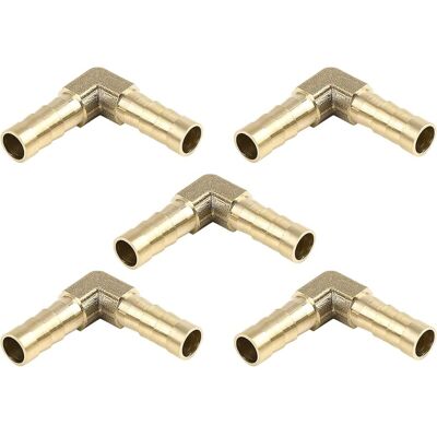 ENLENK Raccordement Filetage Mâle Air Eau Huile 5pcs 8mm Coude Barbe Laiton 90degré Connecteur Tuyau - Publicité ENLENK Raccordement Filetage Mâle Air Eau Huile 5pcs 8mm Coude Barbe Laiton 90degré Connecteur Tuyau - Publicité