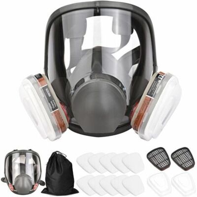 SCORPIO Masque De Protection Complet 16 En 1 En Silicone – Protection Contre Les Gaz Irritants Et Les Produits Chimiques – Ajustement Personnalisé - Publicité SCORPIO Masque De Protection Complet 16 En 1 En Silicone – Protection Contre Les Gaz Irritants Et Les Produits Chimiques – Ajustement Personnalisé - Publicité