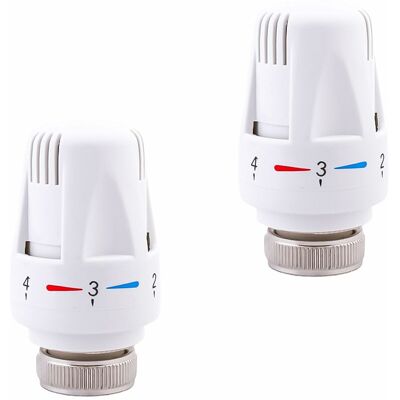 BUDO 2 Têtes Thermostatiques, Thermostatiques M30 X 1,5 Position Zéro Vanne De Radiateur Vanne Thermostatique De Réglage Thermostat De Radiateur - Publicité BUDO 2 Têtes Thermostatiques, Thermostatiques M30 X 1,5 Position Zéro Vanne De Radiateur Vanne Thermostatique De Réglage Thermostat De Radiateur - Publicité