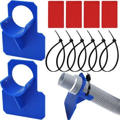 ABYSSE Lot De 2 Supports De Tuyau D'Arrosage En Plastique Pour Piscines Hors Sol, Avec 4 Adhésifs Et 6 Attaches De Câble, Empêche Le Tuyau De Tomber, Résistant À La Rupture (38 Mm) - Publicité ABYSSE Lot De 2 Supports De Tuyau D'Arrosage En Plastique Pour Piscines Hors Sol, Avec 4 Adhésifs Et 6 Attaches De Câble, Empêche Le Tuyau De Tomber, Résistant À La Rupture (38 Mm) - Publicité