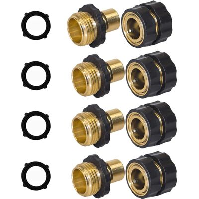 OEM Raccord Rapide Pour Tuyau D'Arrosage (8 Pièces), Raccord Rapide 3/4 Pouce, Déconnexion Rapide, Connecteur Étanche - Publicité OEM Raccord Rapide Pour Tuyau D'Arrosage (8 Pièces), Raccord Rapide 3/4 Pouce, Déconnexion Rapide, Connecteur Étanche - Publicité