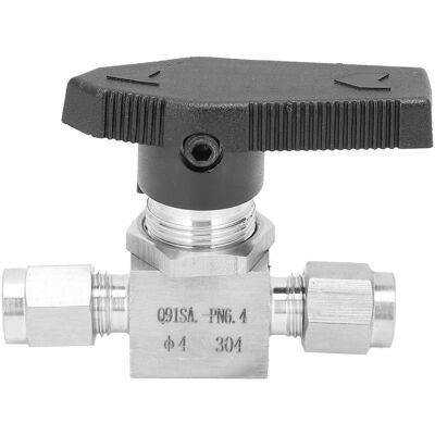WEYTOLL Vanne À Aiguille Haute Pression En Acier Inoxydable 304 Pour La Régulation De Débit D'Eau, De Gaz Et De Liquides (ss-44s6ф4) - Publicité WEYTOLL Vanne À Aiguille Haute Pression En Acier Inoxydable 304 Pour La Régulation De Débit D'Eau, De Gaz Et De Liquides (ss-44s6ф4) - Publicité