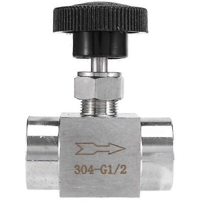 AAMIRA Vanne À Aiguille D'Arrêt À Filetage Femelle Égal 1/2" Bsp En Acier Inoxydable Ss 304 - Publicité AAMIRA Vanne À Aiguille D'Arrêt À Filetage Femelle Égal 1/2" Bsp En Acier Inoxydable Ss 304 - Publicité