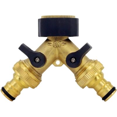 PENY Raccord Y Laiton 3/4 Pouce Pour Tuyau Arrivée Eau 2 Voies Compatible Système Arrosage 1/2 Pouce - Publicité PENY Raccord Y Laiton 3/4 Pouce Pour Tuyau Arrivée Eau 2 Voies Compatible Système Arrosage 1/2 Pouce - Publicité