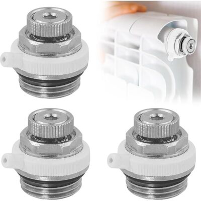Vision Lot De 3 Purgeurs Automatiques Pour Radiateurs, Bouchon De Purge En Laiton Nickelé De 1/2 Pouce Pour Radiateurs, Valve De Purge D'Air Automatique Pour Radiateur. Publicité Vision Lot De 3 Purgeurs Automatiques Pour Radiateurs, Bouchon De Purge En Laiton Nickelé De 1/2 Pouce Pour Radiateurs, Valve De Purge D'Air Automatique Pour Radiateur. Publicité