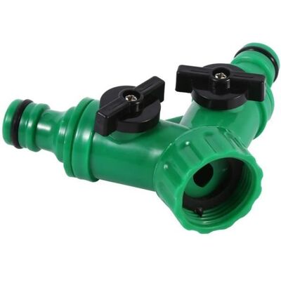 Cellfast Raccord De Robinet À 2 Voies - Durable - Plastique De Qualité - Contrôle Du Débit D'Eau - Arrosage De Jardin - Publicité Cellfast Raccord De Robinet À 2 Voies - Durable - Plastique De Qualité - Contrôle Du Débit D'Eau - Arrosage De Jardin - Publicité