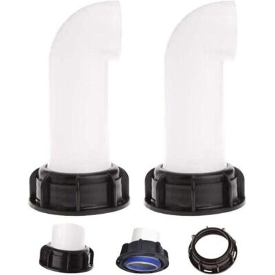 ABYSSE Connecteur De Cuve 1000l De Jardin 2 '' Prolonger Le Drainage Valve Accessories, Robinet De Tuyau, Dedicated Drainage Tubesuitable For Ibc Réservoir D'Eau De Jardin (2 Pcs) - Publicité ABYSSE Connecteur De Cuve 1000l De Jardin 2 '' Prolonger Le Drainage Valve Accessories, Robinet De Tuyau, Dedicated Drainage Tubesuitable For Ibc Réservoir D'Eau De Jardin (2 Pcs) - Publicité