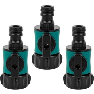 OEM Royaluxe-3 Pièces Raccord Avec Vanne Filetée Femelle 3/4" Valve De Régulation : Vanne Pour Réguler Et Fermer Le Débit D'Eau D'Un Tuyau À La Sortie D'Un Pièce En Y Ou Robinet - Publicité OEM Royaluxe-3 Pièces Raccord Avec Vanne Filetée Femelle 3/4" Valve De Régulation : Vanne Pour Réguler Et Fermer Le Débit D'Eau D'Un Tuyau À La Sortie D'Un Pièce En Y Ou Robinet - Publicité