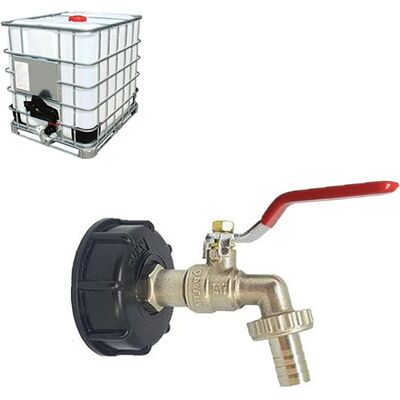 OEM Adaptateur Ibc Avec Robinet À Boisseau Sphérique En Laiton 1\/2 S60x6, Réservoir D'Eau De Jardin Ibc, Pièces De La Vanne De Rechange Pour Raccord Fileté - Publicité OEM Adaptateur Ibc Avec Robinet À Boisseau Sphérique En Laiton 1\/2 S60x6, Réservoir D'Eau De Jardin Ibc, Pièces De La Vanne De Rechange Pour Raccord Fileté - Publicité