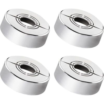 FOGSHIELD 4 Pièces Rosace Robinet, Rosace Mitigeur Douche, 3 Tailles En 1, Cache Tuyau Radiateur Convient Pour Diamètre De 20mm / 25mm / 33mm, Utilisé Pour Décoration De Robinets - Publicité FOGSHIELD 4 Pièces Rosace Robinet, Rosace Mitigeur Douche, 3 Tailles En 1, Cache Tuyau Radiateur Convient Pour Diamètre De 20mm / 25mm / 33mm, Utilisé Pour Décoration De Robinets - Publicité