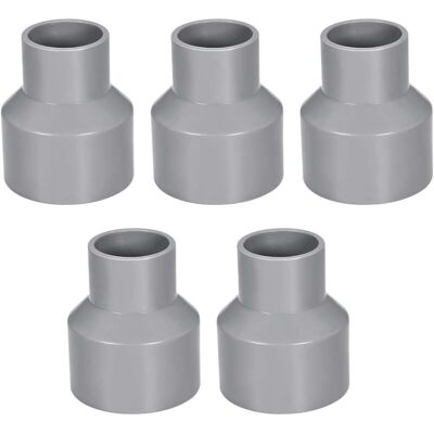 Melissa 50mm X 32mm Réducteur Tuyau Pvc Raccord Couplage Accouplement Moyeu Par Moyeu Dwv Gris 5pcs - Publicité Melissa 50mm X 32mm Réducteur Tuyau Pvc Raccord Couplage Accouplement Moyeu Par Moyeu Dwv Gris 5pcs - Publicité