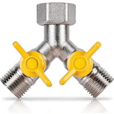 SCORPIO Rechange Valve 1/2 Raccord Y Laiton Vanne 3 Voies En Douchette Adaptateur Robinet D'Arrêt Robinet De Gaz Diviseur, Diviseur De Tuyau Laiton, Pour Pommeau De Douche, Bras De Douche - Publicité SCORPIO Rechange Valve 1/2 Raccord Y Laiton Vanne 3 Voies En Douchette Adaptateur Robinet D'Arrêt Robinet De Gaz Diviseur, Diviseur De Tuyau Laiton, Pour Pommeau De Douche, Bras De Douche - Publicité