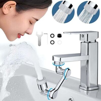 ABYSSE 1080 Degrés Aérateur De Robinet Pivotant,robinet D'Extension Multifonctionnel Rotatif Avec 2 Modes De Pulvérisation Pour 20/22/24mm Filetage Mousseur De Robinet Pour Cuisine Salle De Bain (1pcs) - Publicité ABYSSE 1080 Degrés Aérateur De Robinet Pivotant,robinet D'Extension Multifonctionnel Rotatif Avec 2 Modes De Pulvérisation Pour 20/22/24mm Filetage Mousseur De Robinet Pour Cuisine Salle De Bain (1pcs) - Publicité