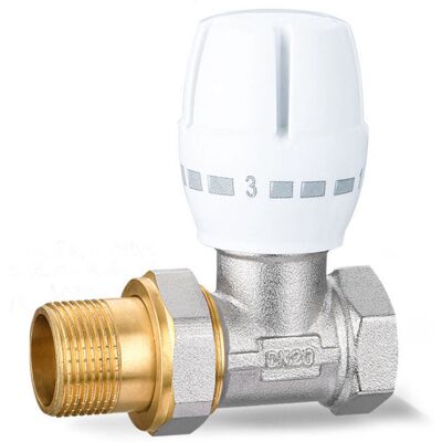 OEM Robinet Thermostatique Droit Dn20 3/4, Vanne De Régulation Manuelle En Cuivre Ptfe Pour Chauffage Et Radiateur - Publicité OEM Robinet Thermostatique Droit Dn20 3/4, Vanne De Régulation Manuelle En Cuivre Ptfe Pour Chauffage Et Radiateur - Publicité