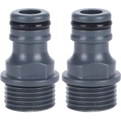 Cellfast 2 Pièces G1/2 Filetage Mâle Connecteur Rapide Mamelon Tuyau D'Arrosage Robinet Mamelon Adaptateur Outil D'Irrigation - Publicité Cellfast 2 Pièces G1/2 Filetage Mâle Connecteur Rapide Mamelon Tuyau D'Arrosage Robinet Mamelon Adaptateur Outil D'Irrigation - Publicité