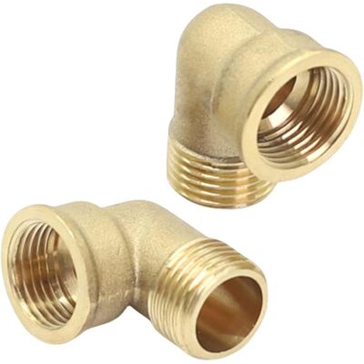 GRASSLIN Lot De 2 Coudes 90° Laiton, Filetage Intérieur 30,5 Mm, Filetage Extérieur 33 Mm, Raccords Plomberie - Publicité GRASSLIN Lot De 2 Coudes 90° Laiton, Filetage Intérieur 30,5 Mm, Filetage Extérieur 33 Mm, Raccords Plomberie - Publicité