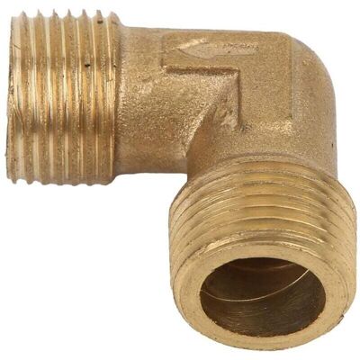 Scotch Raccord Coudé Pour Compresseur D'Air, Clapet Anti-retour En Laiton Forgé À Filetage Mâle À 90 Degrés G 3/8"x G 3/8" Raccord De Tuyau - Publicité Scotch Raccord Coudé Pour Compresseur D'Air, Clapet Anti-retour En Laiton Forgé À Filetage Mâle À 90 Degrés G 3/8"x G 3/8" Raccord De Tuyau - Publicité
