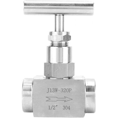 SANS MARQUE Vanne De Régulation D'Écoulement D'Eau, Conduite D'Eau, Vanne À Aiguille Droite À Filetage Femelle Bspp En Acier Inoxydable Haute Pression Pour La Transmission De L'Eau(1/2 ") - Publicité SANS MARQUE Vanne De Régulation D'Écoulement D'Eau, Conduite D'Eau, Vanne À Aiguille Droite À Filetage Femelle Bspp En Acier Inoxydable Haute Pression Pour La Transmission De L'Eau(1/2 ") - Publicité