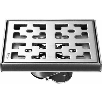 ABYSSE Siphon Douche Carré Brossé 12x12cm – Acier Inoxydable 304 – Grille Amovible Anti-odeur – Drain Haute Capacité Pour Salle De Bain - Publicité ABYSSE Siphon Douche Carré Brossé 12x12cm – Acier Inoxydable 304 – Grille Amovible Anti-odeur – Drain Haute Capacité Pour Salle De Bain - Publicité