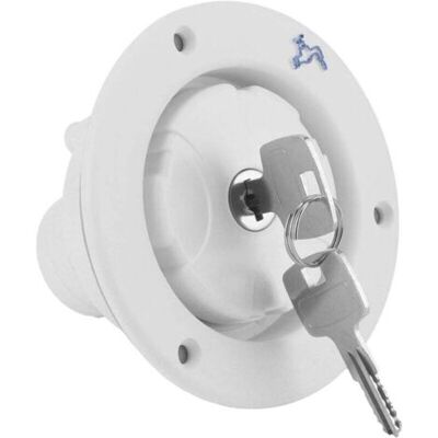 ABYSSE Inlet Verrouillable 80mm Bouchon D'Eau Étanche Inlet Remplissage Réservoir Avec 2 Clés Convient Pour 38mm Conduites D'Eau, 30-40mm Plaque De Porte Pour Rv Camping-car Remorque Caravane Bateau - Publicité ABYSSE Inlet Verrouillable 80mm Bouchon D'Eau Étanche Inlet Remplissage Réservoir Avec 2 Clés Convient Pour 38mm Conduites D'Eau, 30-40mm Plaque De Porte Pour Rv Camping-car Remorque Caravane Bateau - Publicité